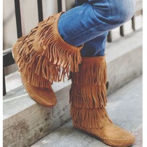 Leather Moccasin Boots - Makalu Brand
